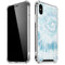 Blue and White Tie Dye iPhone XS Max Clear Case